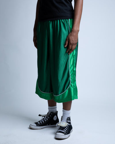 Baggy Basketball Shorts XS / Green/Green on body photo