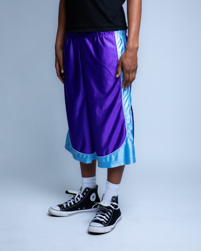 Baggy Basketball Shorts XS / Purple/Blue on body photo