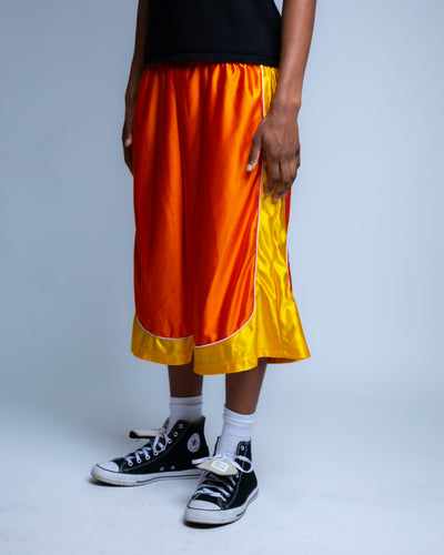 Baggy Basketball Shorts XS / Orange/Yellow on body photo