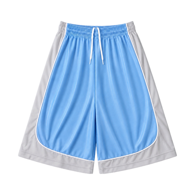 Baggy Basketball Shorts XS / Blue/Silver