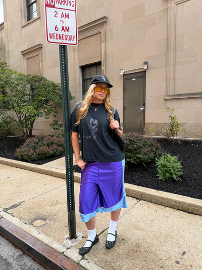 Baggy Basketball Shorts XS / Purple/Blue on body photo